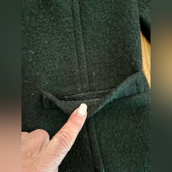 BODEN Boiled Wool Jacket - Black - US Size 6 - Picture 3 of 9